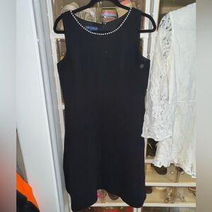 Talbots Black Sleeveless Mini Dress